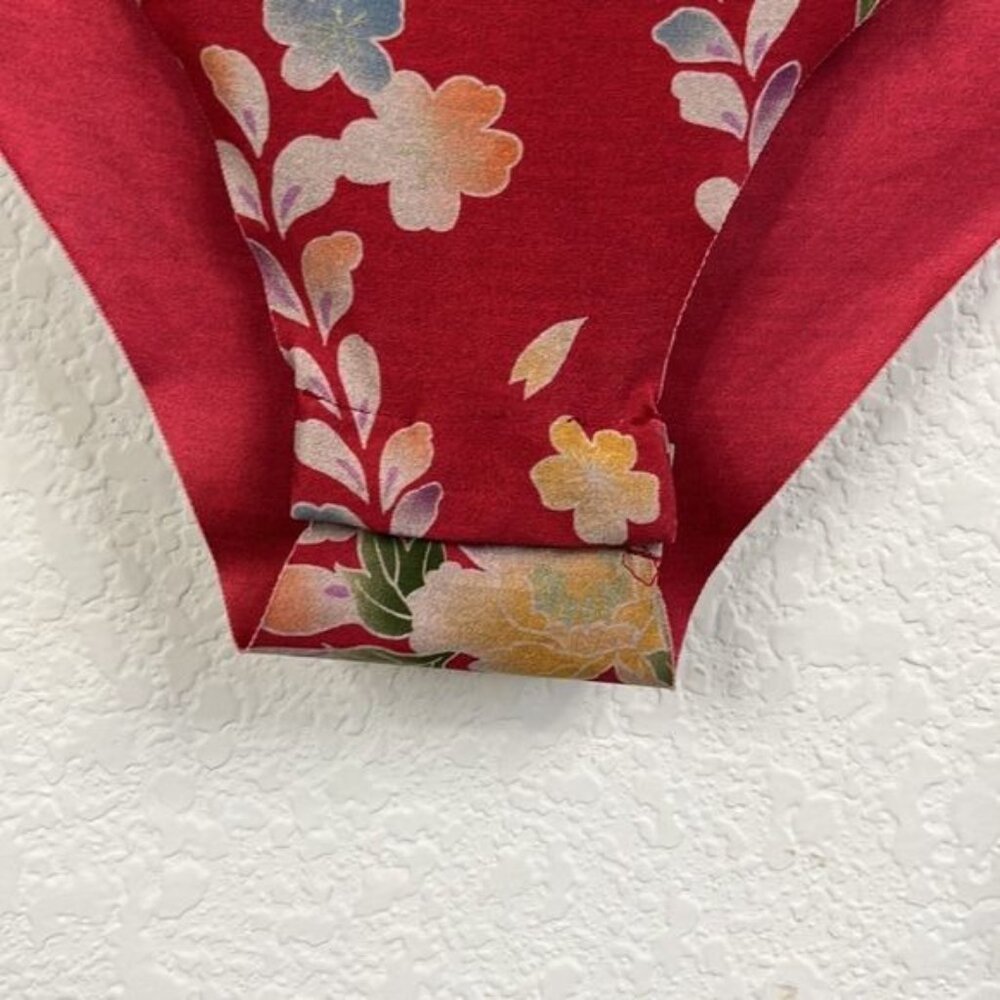 Zara Floral Cross Draped V Plunge Bodysuit - Picture 8 of 11